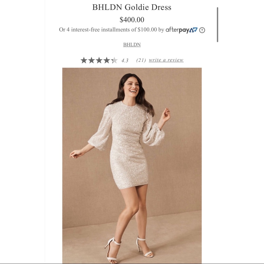 BHLDN/Anthropologie Goldie dress